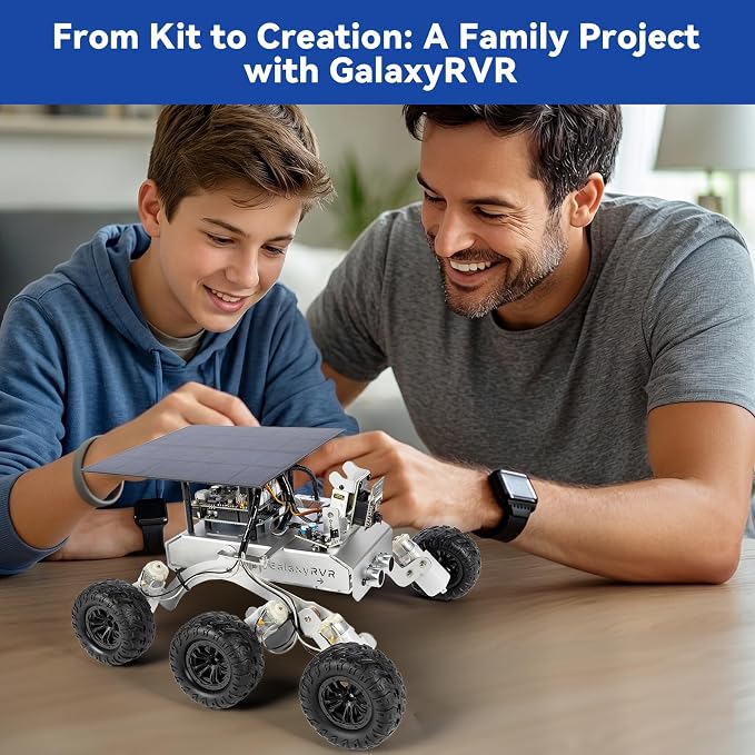 SunFounder GalaxyRVR Mars Rover STEM Kit for Arduino, Compatible with Uno R3, Rocker-Bogie Suspension,Scratch,C,Camera, FPV, for Students, Educators, Engineers