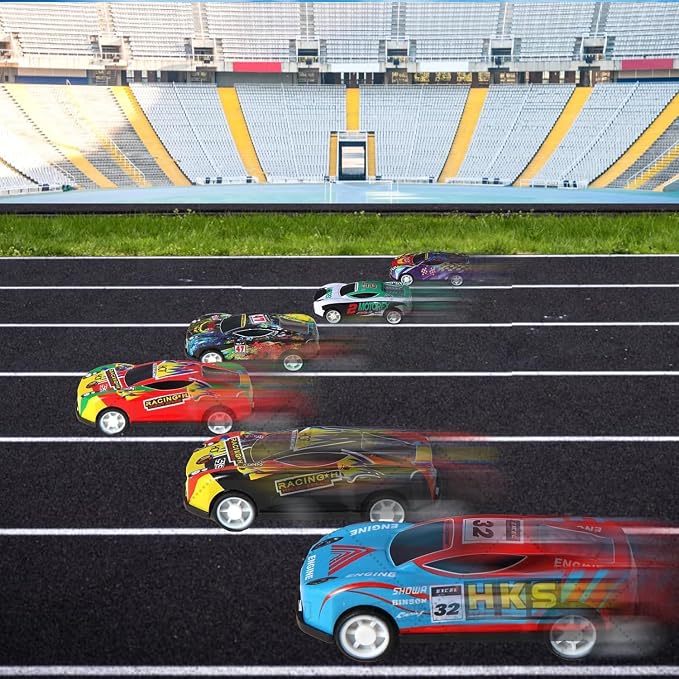 200 Pack Pull Back Cars for Kids, Mini Vehicles Toy Bulk Party Favor Race Cars Toys, Goodie Bag Stuffers, Pinata Fillers for Boys Girls Toddlers (200)