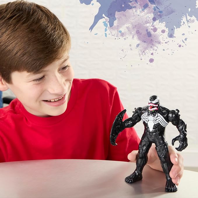 SPIDER-MAN Marvel Venom Action FX, 6-Inch (15.2 CM) Electronic Action Figure with Sound Effects, Super Hero Toys for Kids, Ages 4+
