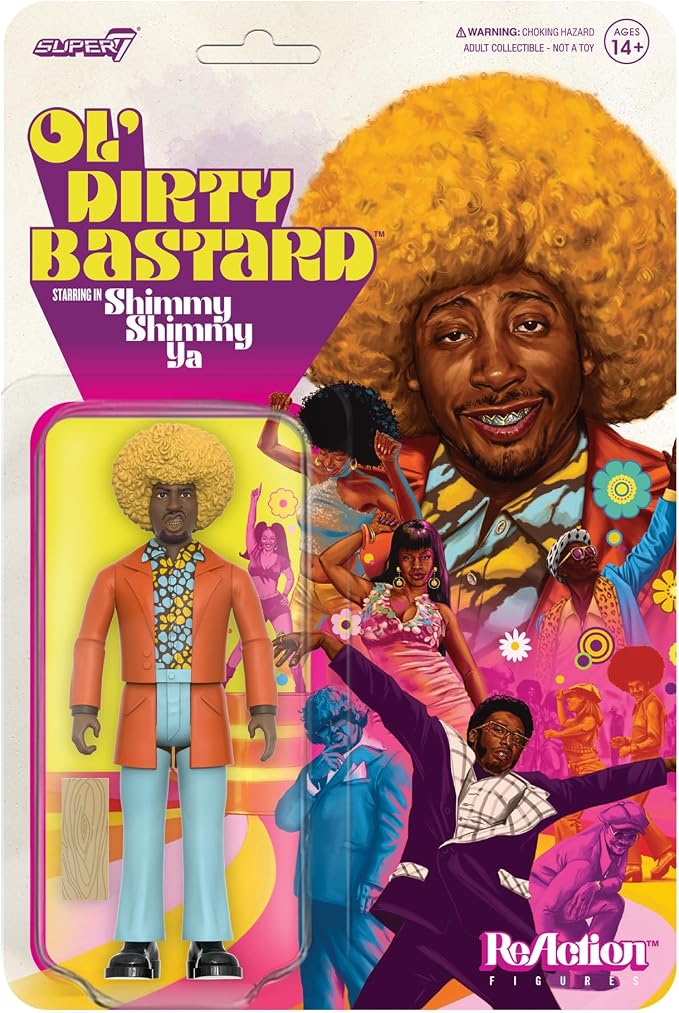 Super7 ODB Shimmy Shimmy Ya - 3.75" ODB Action Figure with Accessory Hip Hop Collectibles and Retro Toys