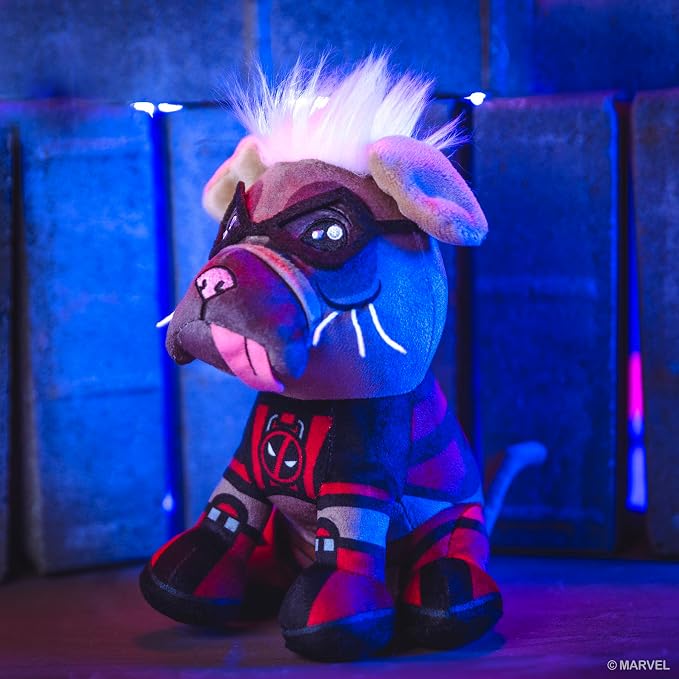 Bleacher Creatures Marvel Deadpool 3 Dogpool 8" Kuricha Sitting Plush- Soft Chibi Inspired Toy