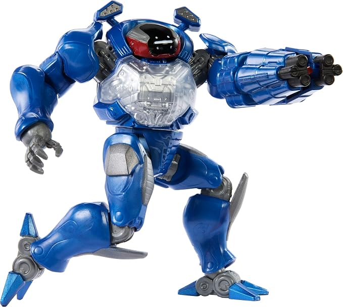 Masters of the Universe Feature Action Figure Combat Ready Roboto, Twist & Release Quick Draw Move, 5.5 Inch with Blaster, 2026 Movie Accurate Hero Toy