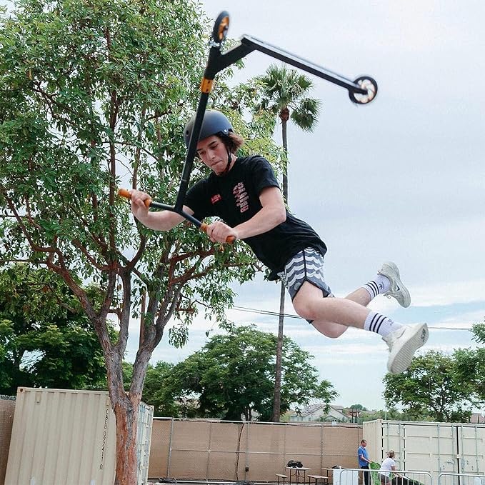 Vokul K1 Pro Stunt Scooter - Intermediate & Beginner Freestyle Scooter for Kids 8+, Teens, Adults - Quality Kick Scooter for Boys & Girls (DYNO01-BLK)