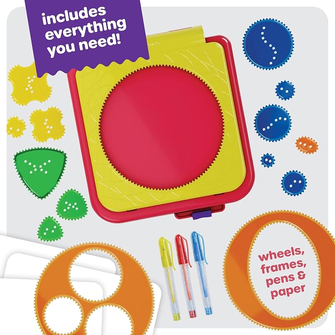 Dan&Darci Spiral Art Kit for Kids - Craft Set for Girls & Boys Ages 6-12 - Gifts for 6, 7, 8, 9, 10 Year Old Girl, Boy - Toys and Crafts Kits Gift - Arts Birthday Retro Vintage Ideas Drawing