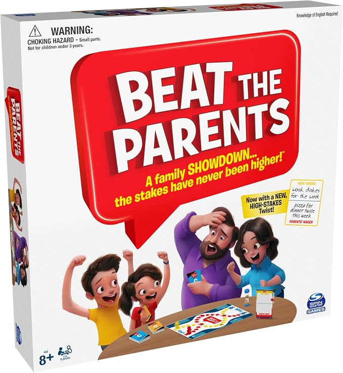 Spin Master Beat The Parents Board Game for Families and Kids Aged Over 5, (6062192)