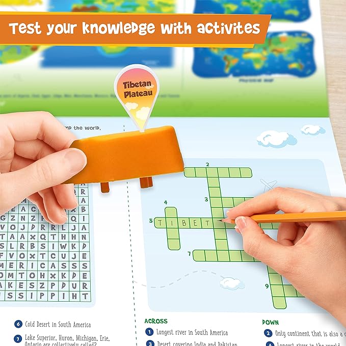 Imagimake Mapology Physical Features | World Map for Kids | 3D Puzzles for Ages 8-10 | Educational Toys for Kids 8-12 | Gifts for Boys & Girls 8-12 | Building Toys Gift for Birthday and Summer