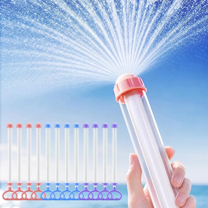 12 Pack Fireworks Water Gun,Fun Firework Spray Water Squirter for Kids Teens Adults Summer Swimming Pool Beach Water Play