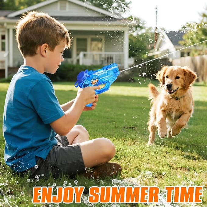 Mini Water Gun for Kids Toddler: 2 Pack Water Guns Soaker Squirts Blasters with Trigger for Boys Girls Summer Outdoor Swimming Pool Water Fighting Toys