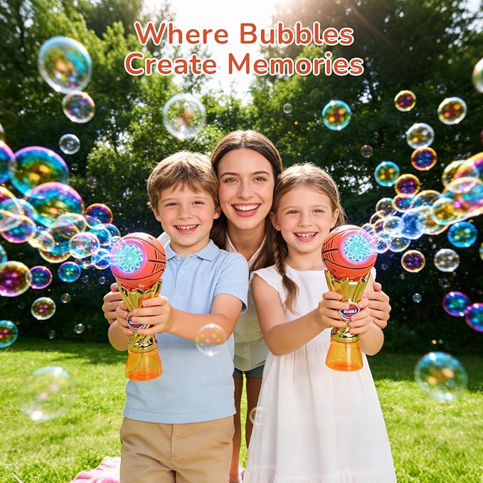 Basketball-Shaped Bubble Machine, Perfect for Children to Play with Complete with Bubble Maker – The Ideal Toy Bubble Machine for Kids