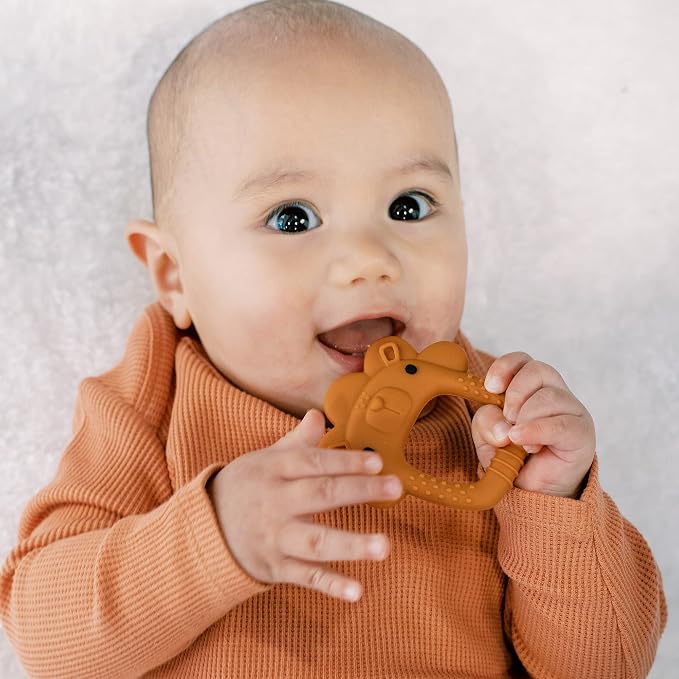 Loulou Lollipop Wild Silicone Baby Teether - Lion
