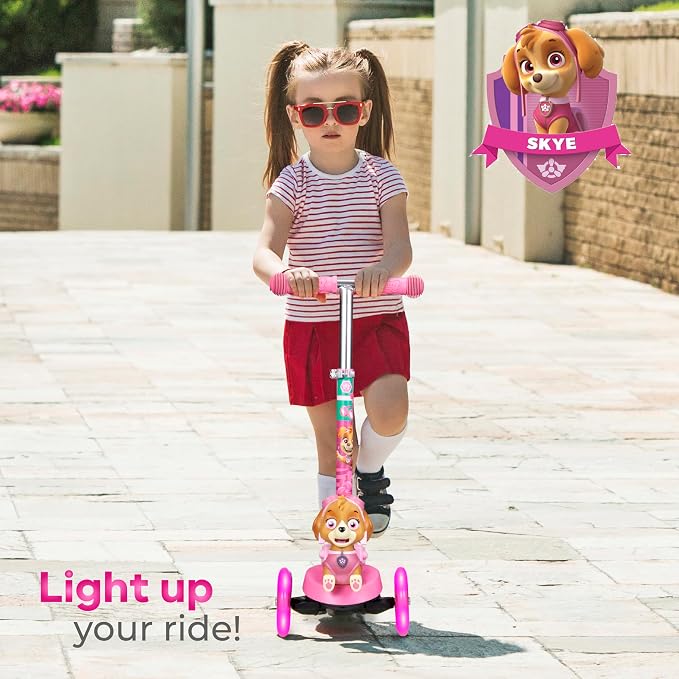Kick Scooter for Kids, 3 Wheel Self Balancing, Light Up LED Wheels