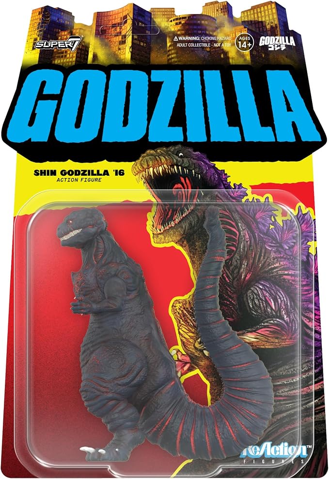 Super7 Reaction Figure Toho Shin Godzilla '16-3.75" Toho Godzilla Action Figure - Classic Monster Movie Collectibles and Retro Toys