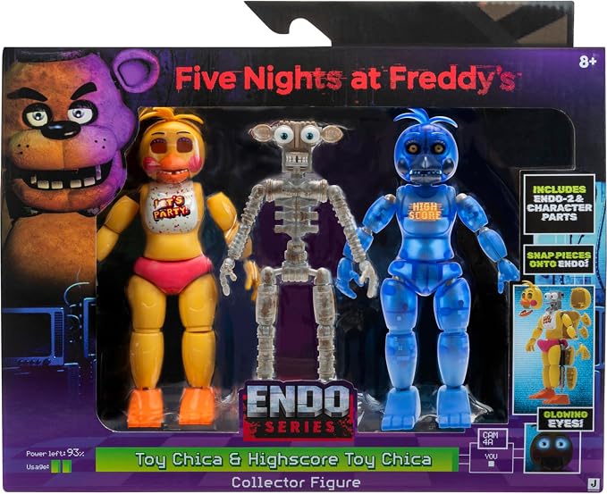 Five Nights at Freddy’s Endo-Series Collector Figure - 6-Inch Endo-1 with Swapable Toy Chica and Highscore Toy Chica Parts