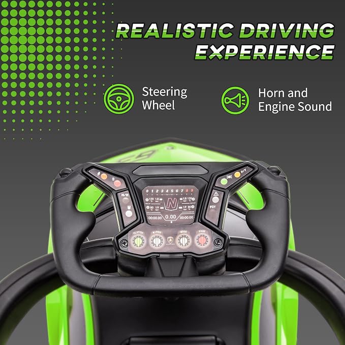 Aosom 2-in-1 Ride On Push Car for Toddlers 1-3, Licensed Lamborghini Stroller Sliding Car, Push-Along with Under Seat Storage Horn Engine Sound and Steering Wheel, Manual, Green