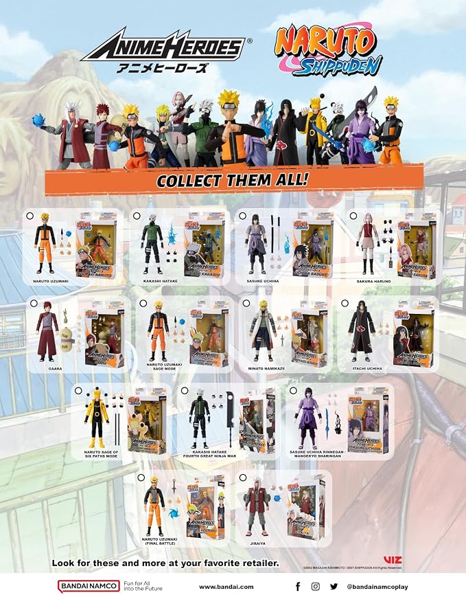 ANIME HEROES - Naruto Shippuden - Naruto Uzumaki Sage Mode Action Figure