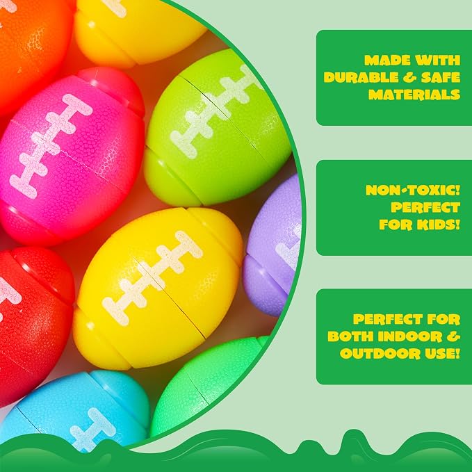 JOYIN 36 Pack Football Fidget Spinners for Kids, Goodie Bag Stuffers for Birthday Party, Football Party Favors, Fidget Toys Bulk, Super Bowl LIII Party, Treasure Box for Classroom