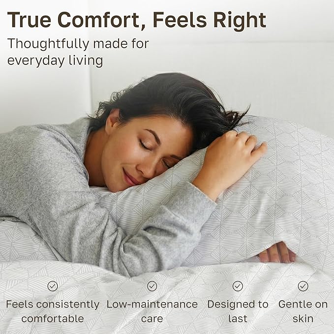 California Design Den Soft King Size 100% Cotton Sheet Sets, 400 TC Good Housekeeping Award Winner, Smooth Sateen Finish with Deep Pockets, Cozy & Durable King Bedding Set (Crosshatch Taupish - Sage)