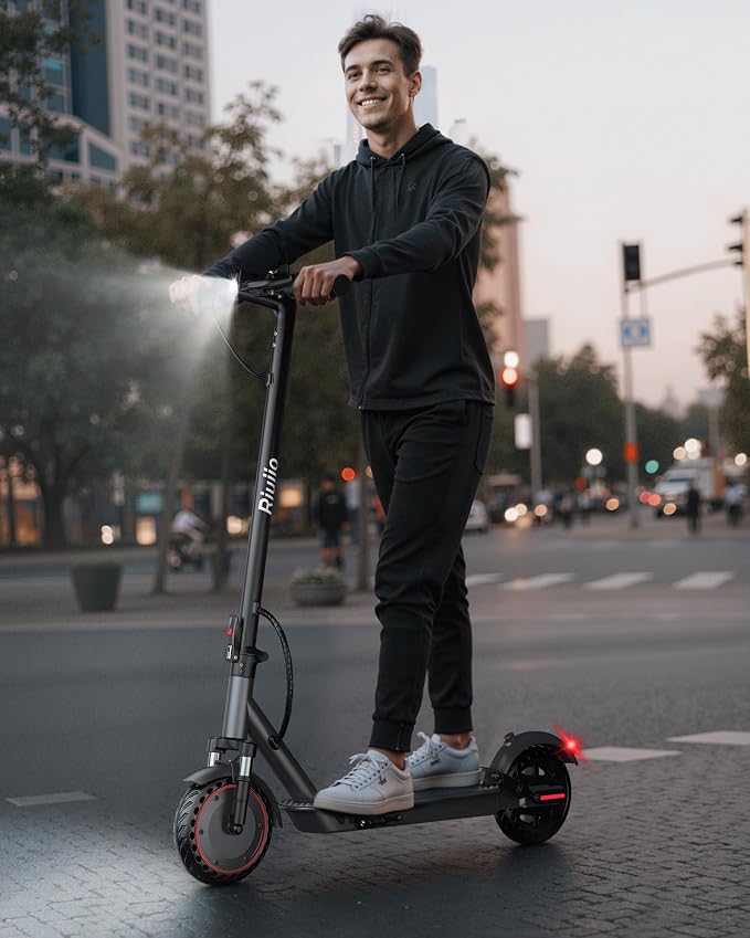 Electric Scooter for Adults, Teens & Big Kids, 350W-500W Motor, 10Mph-21 MPH & 10-28 Miles Max Range, 6.5 to 10 inch Tires, Portable Lightweight E-Scooter