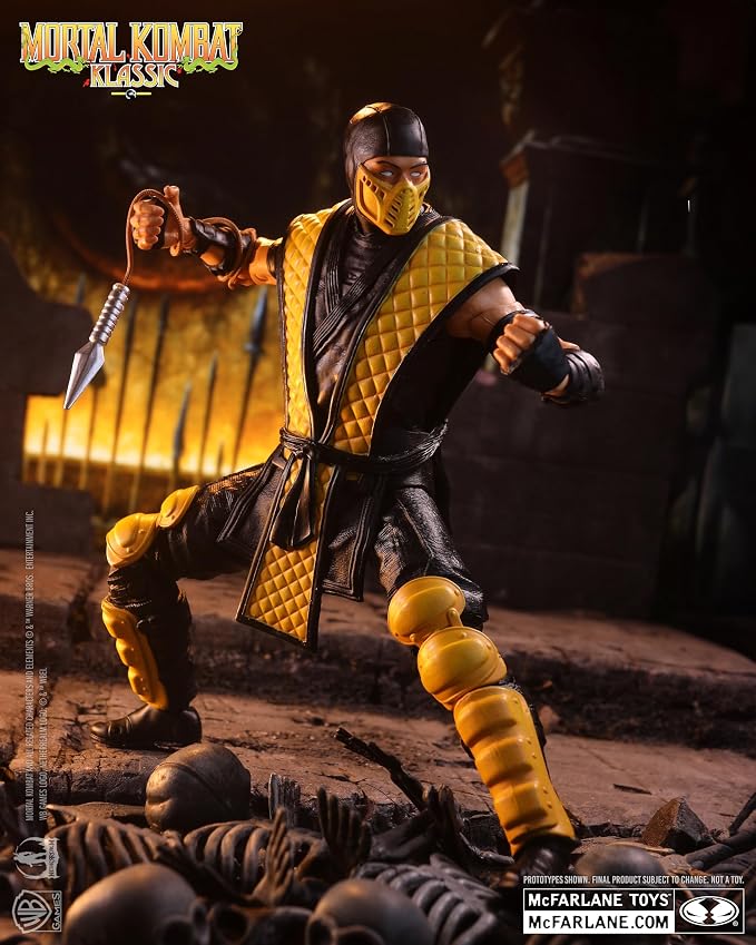 McFarlane Toys- Mortal Kombat Klassic Scorpion 7in Action Figure