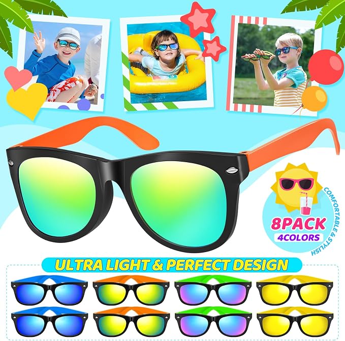 Pool Party Favors Beach Party Favors - 60 PCS Pool Toys For Kids Ages 3-8 Beach Balls Bulk, Sand Bucket and Shovels Set, Kids Sunglasses Bulk, Beach Summer Toys, Pool Party Supplies,Sand Toys