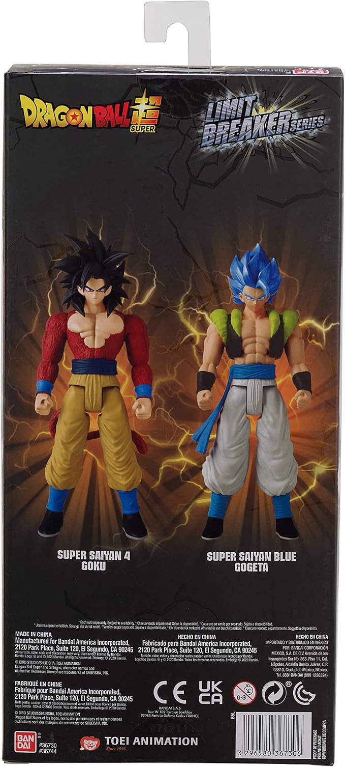 Bandai Namco - Dragon Ball Super - Super Saiyan 4 Goku, Limit Breaker 12" Action Figure