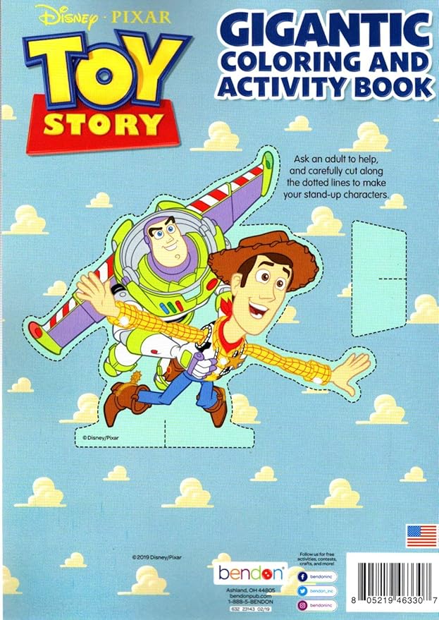Pixar Disney Toy Story - Gigantic Coloring & Activity Book - 192 Pages