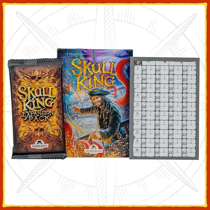 Grandpa Beck's Games Skull King - The Ultimate Pirate Trick Taking Card Game | Strategy Game for Friends, Family, Game Night | from The Creators of Cover Your Assets | 2-8 Players Ages 8+ (Expansion)