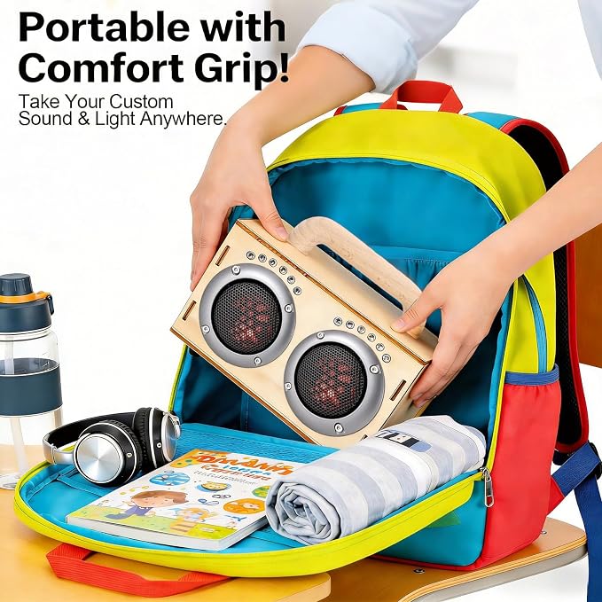 STEM Projects Kit for Kids & Adults Age 8-12 Build Your Own Wood Bluetooth Speaker DIY Science Experiment Electronics Kit for Boys & Girls 8-13 9 10 14 16, Birthday & Graduation Gift