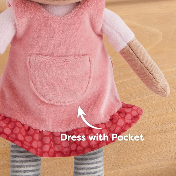 HABA Snug Up Camilla - 10" Soft Doll, Machine Washable - Perfect Snuggly First Soft Baby Doll and Toddler Plush Figure for 6 Months and Up