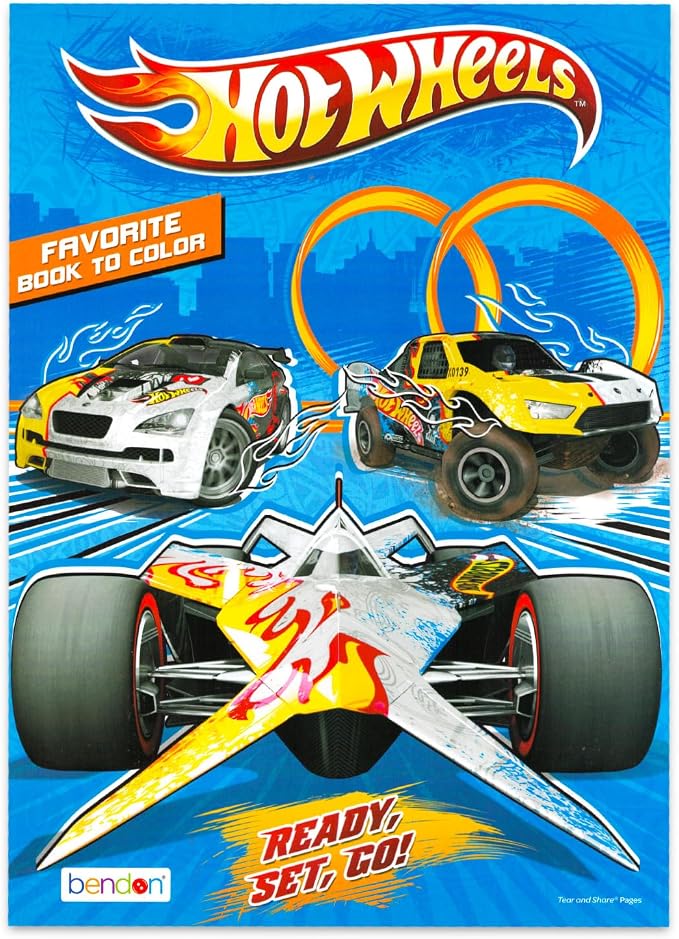 Disney Cars and Trucks Coloring Book Set for Kids - Things That Go Bundle with Coloring Pages, Stickers, Plus More | Coloring Activities for Boys, Girls