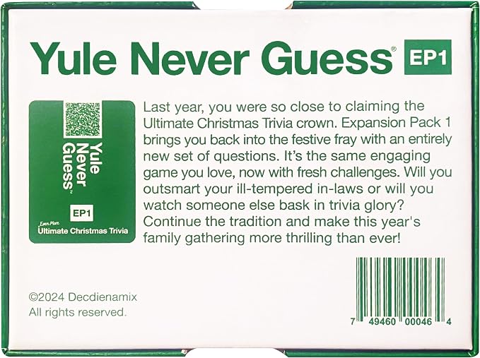 Christmas Trivia Game - Christmas Games for Family Party - Christmas Family Games Expansion Pack 1