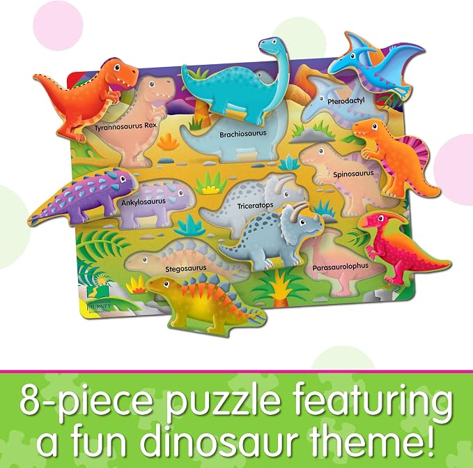 The Learning Journey: My First Lift & Learn - Dinosaurs – Early Active Puzzle Intellectual Development - Boys & Girls Puzzle Play Toddler Toys & Gifts for Ages 2-5 Award Winning