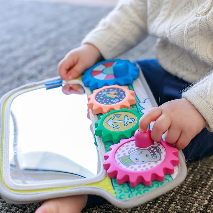 Infantino Busy Board Mirror & Sensory Discovery Toy Boat