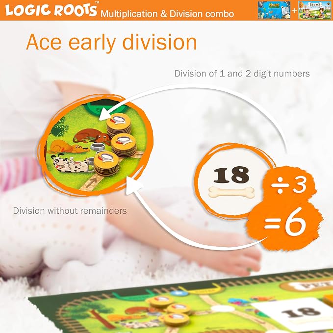 Two Math Games for Kids - Learn Addition, Subtraction, and Multiplication Table | Educational Games for Kids 5 and up for Kids (Pet Me + Monster Sock Factory)