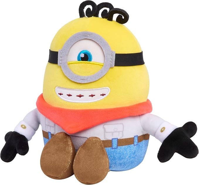 Illumination Minions & Monsters James Squooshy Plush Toy | Soft Squishy Plush, 7-Inch, Stuffed Animal, Sensory Fidget Toy with Bean Fill, Kids Gift, Ages 3+