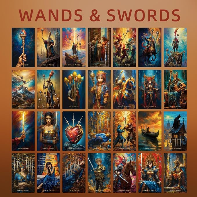 King Tarot Card, Beginner and Expert Original Tarot Electronic Guide，Fortune Telling Game, Divination Tools for All Skill Levels Tarot Deck