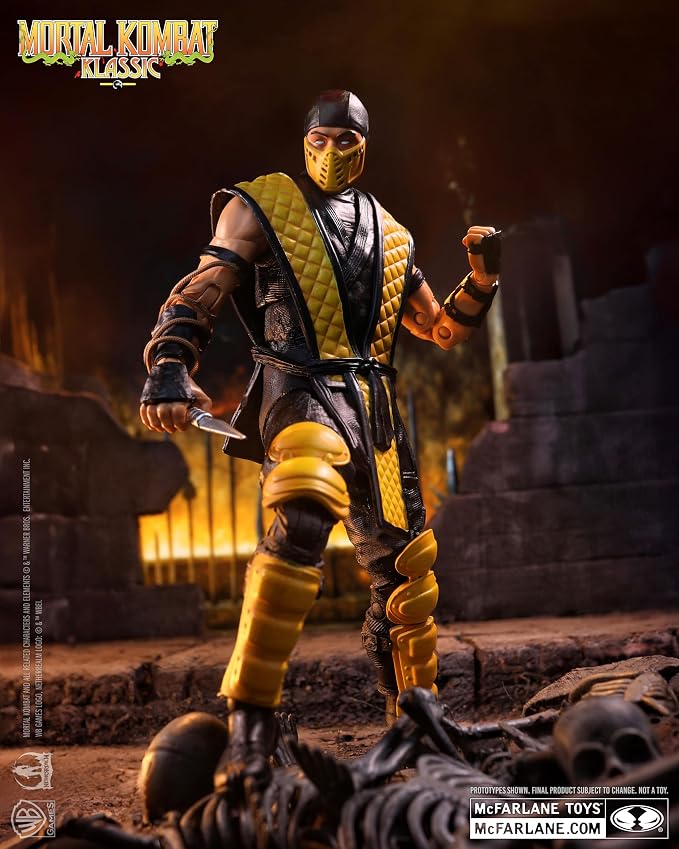 McFarlane Toys- Mortal Kombat Klassic Scorpion 7in Action Figure
