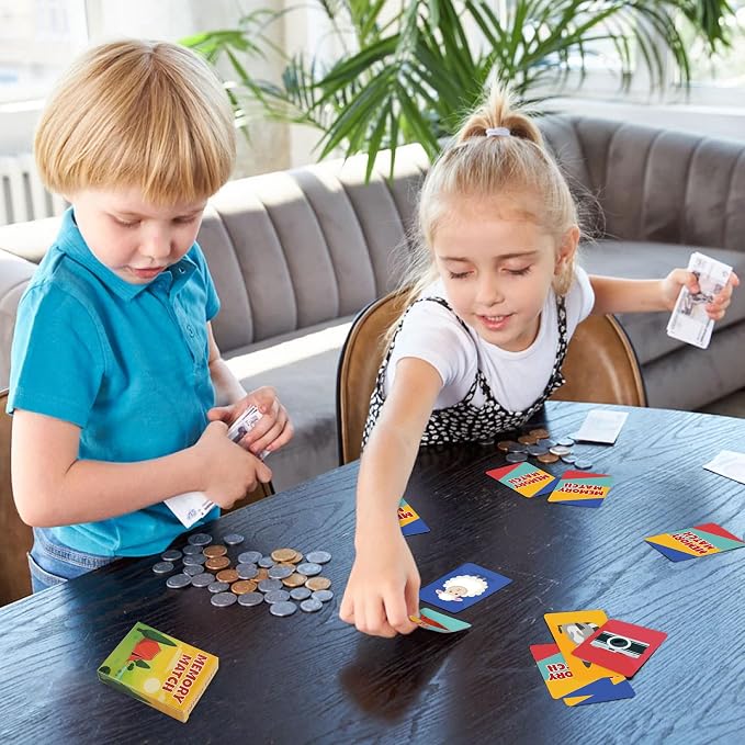 Card Games,Card Game for Kids Toddlers Adults,2 Decks of Classic Fun Card Game for Game Nights and Family Gatherings,Great Gifts for Birthday Holiday Easter Basket Stuffers (Slap Jack & Memory Match)