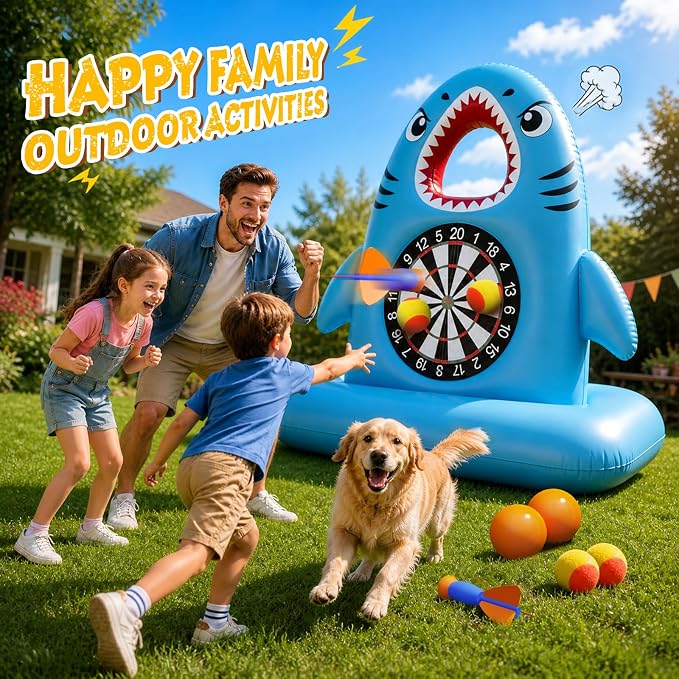 Best Pool Toys Game for Kids Teens, Inflatable Dart Board Toss Pool Game with Dart Ball – Floating Water Activity for Summer, Outdoor Yard & Beach, Ages 4-12, Fun Summer Party Birthday Gift
