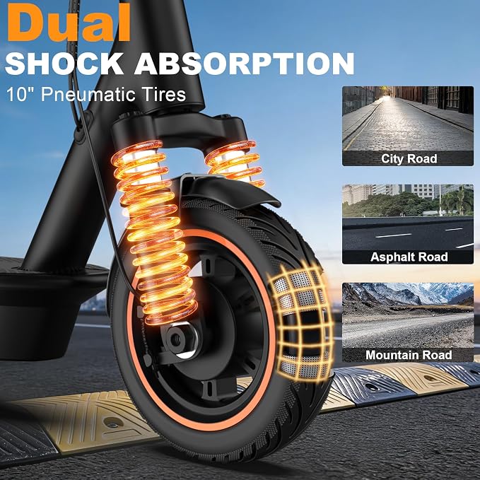 Electric Scooter for Adults, Teens & Big Kids, 350W-500W Motor, 10Mph-21 MPH & 10-28 Miles Max Range, 6.5 to 10 inch Tires, Portable Lightweight E-Scooter
