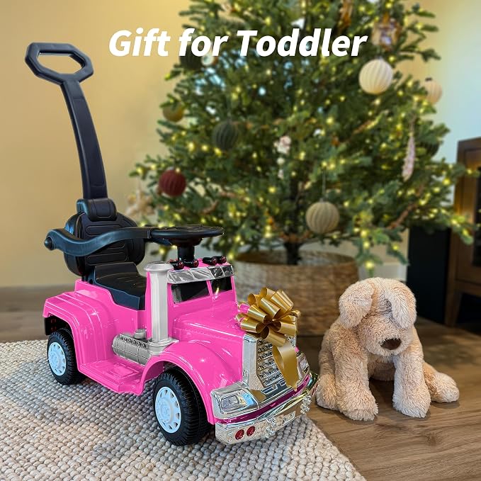 Outfunny 3-in-1 Ride on Push Car for Toddler 1-3 Years with Handle & Music