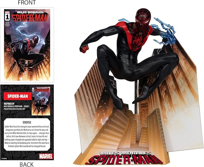 McFarlane Toys - Marvel Spider-Man 1:10th Scale Collectible with Scene (Miles Morales: Spider-Man #1)