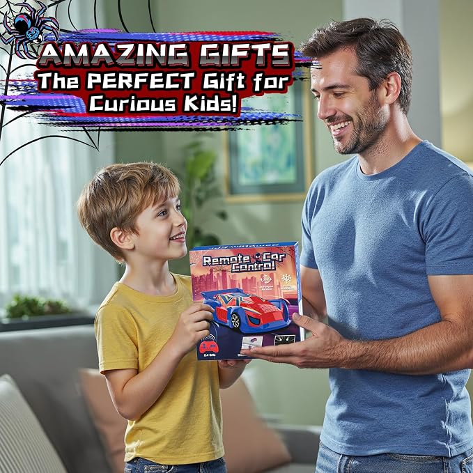 Wall Climbing Remote Control Car Mini, Spider 360° Rotating RC Stunt Car, Rechargeable RC Cars Toys for 3 4 5 6 7 8 9 10 11 12 Year Old Boys Girls Kids