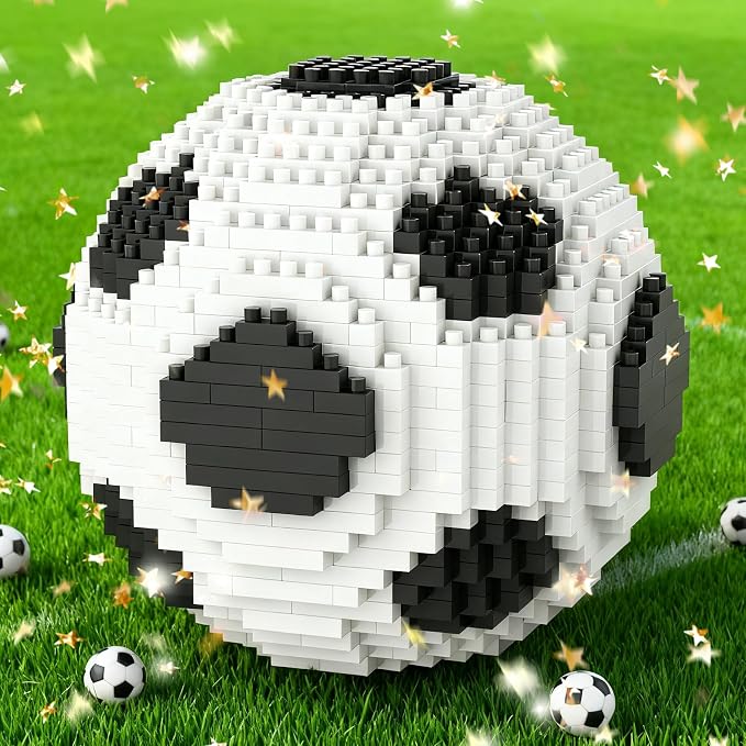 SAMYBLOCKS Soccer 819Pcs Micro Mini Building Blocks Set,Meaninful 3D Footaball Sports Educational Collection Toy,Creactive Ball Decoration and STEM Gift for 14+ Kids or Adults