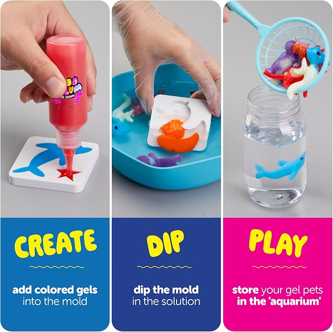 Dan&Darci Aqua Fairy Water Gel Kit for Kids - Gifts for Girls - Magic Elf Toy Kits - Waters Pets - DIY Squishy Maker Set - Craft for Kids - Squishies Toys Crafts - Gifts for Boys & Girls (Jumbo Pack)