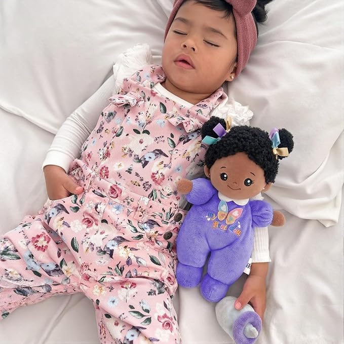 OUOZZZ 10" Black Baby Doll for 1 Year Old Girl Gifts - First African American Baby Dolls for Toddler Girl Toys Birthday Gift & 1 Year Old Toys