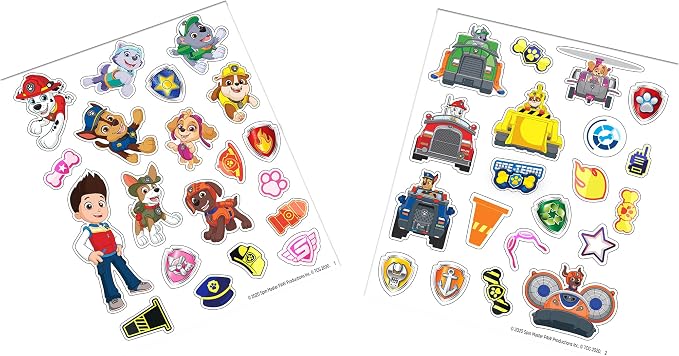 PAW Patrol - Magnetic Creations Tin - Dress Up Play Set - Includes 2 Sheets of Mix & Match Dress Up Magnets with Storage Tin. Great Travel Activity for Kids and Toddlers!