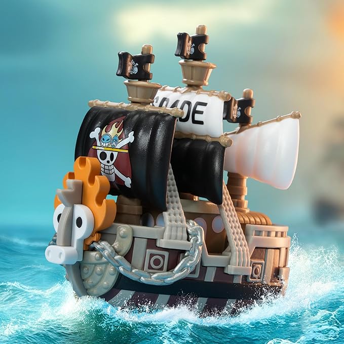 POP MART One Piece - The Grand Line Series Vehicles Blind Box Figures, Collectible Toys Home Decorations, Holiday Birthday Gifts for Boys, Whole Set