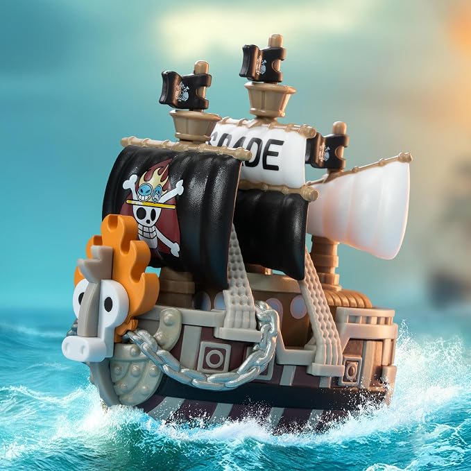 POP MART One Piece - The Grand Line Series Vehicles Blind Box Figures, Collectible Toys Home Decorations, Holiday Birthday Gifts for Boys, Anime Fans, Single Box
