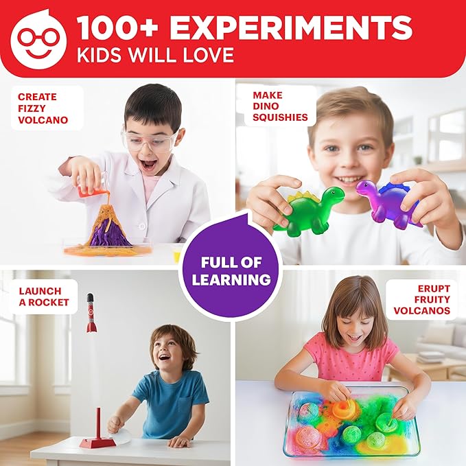 Doctor Jupiter My First Amazing Science Kit for Kids Ages 4-5-6-7-8 | STEM Toy with 100+ Experiments | Learning & Educational Projects